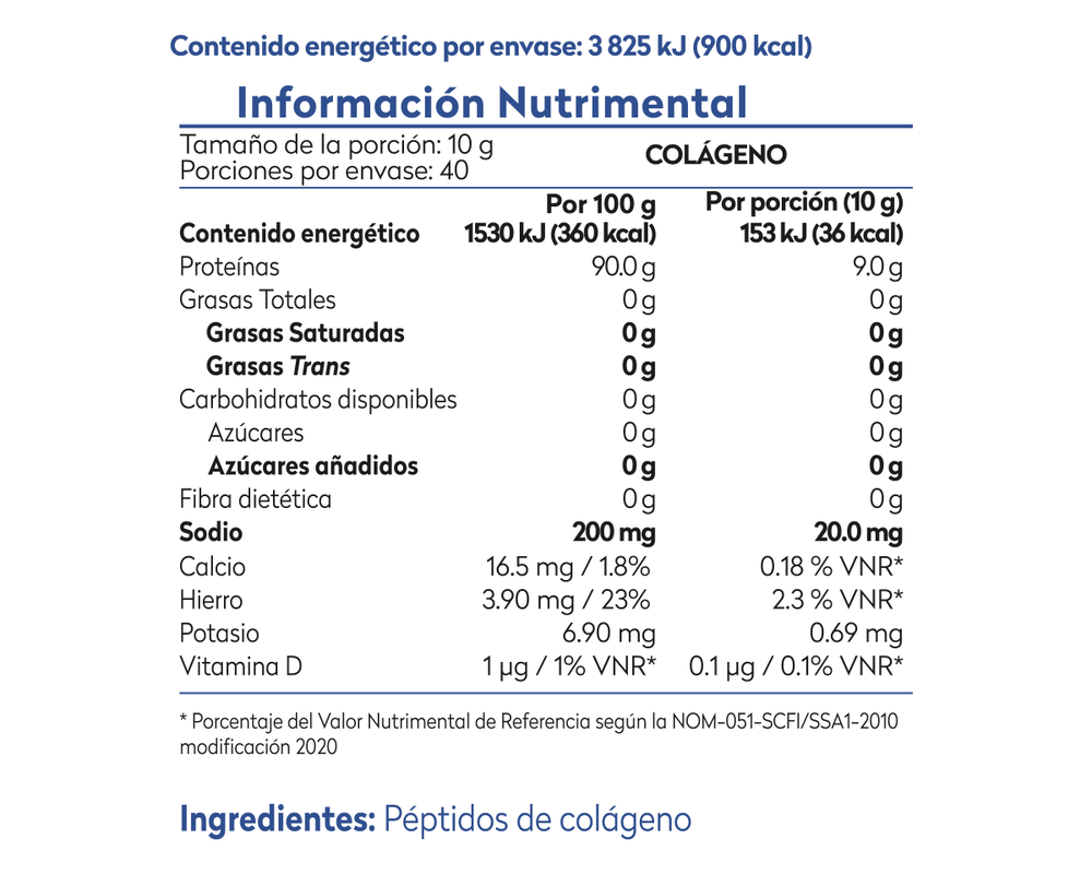 2 bolsas de Péptidos de colágeno + bebida GRATIS